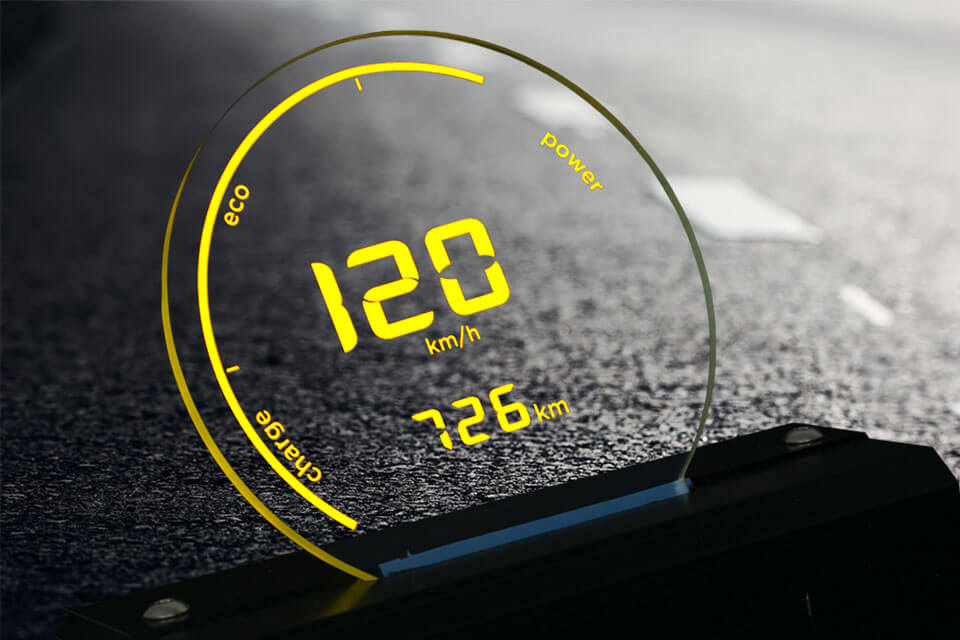 Head up Display Écran transparent – véhicules industriels