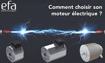 How to choose his electric motor ?