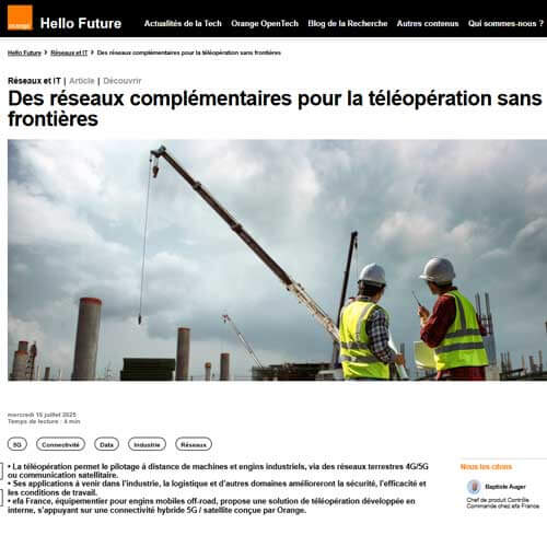 Hellofuture, le site de recherche et d’innovation d’Orange, parle de nous !